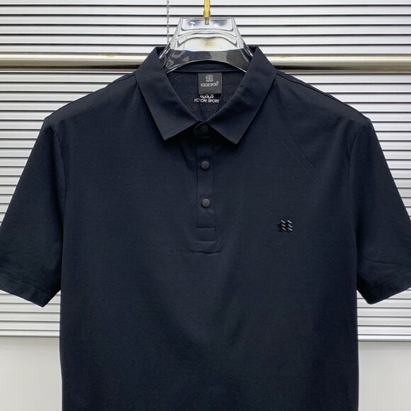 Black Lapel Quick-Drying Polo Shirt Kolon Sport - Picture 2 of 7
